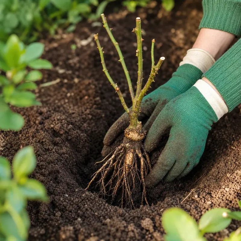 planter un rosier en racines nues